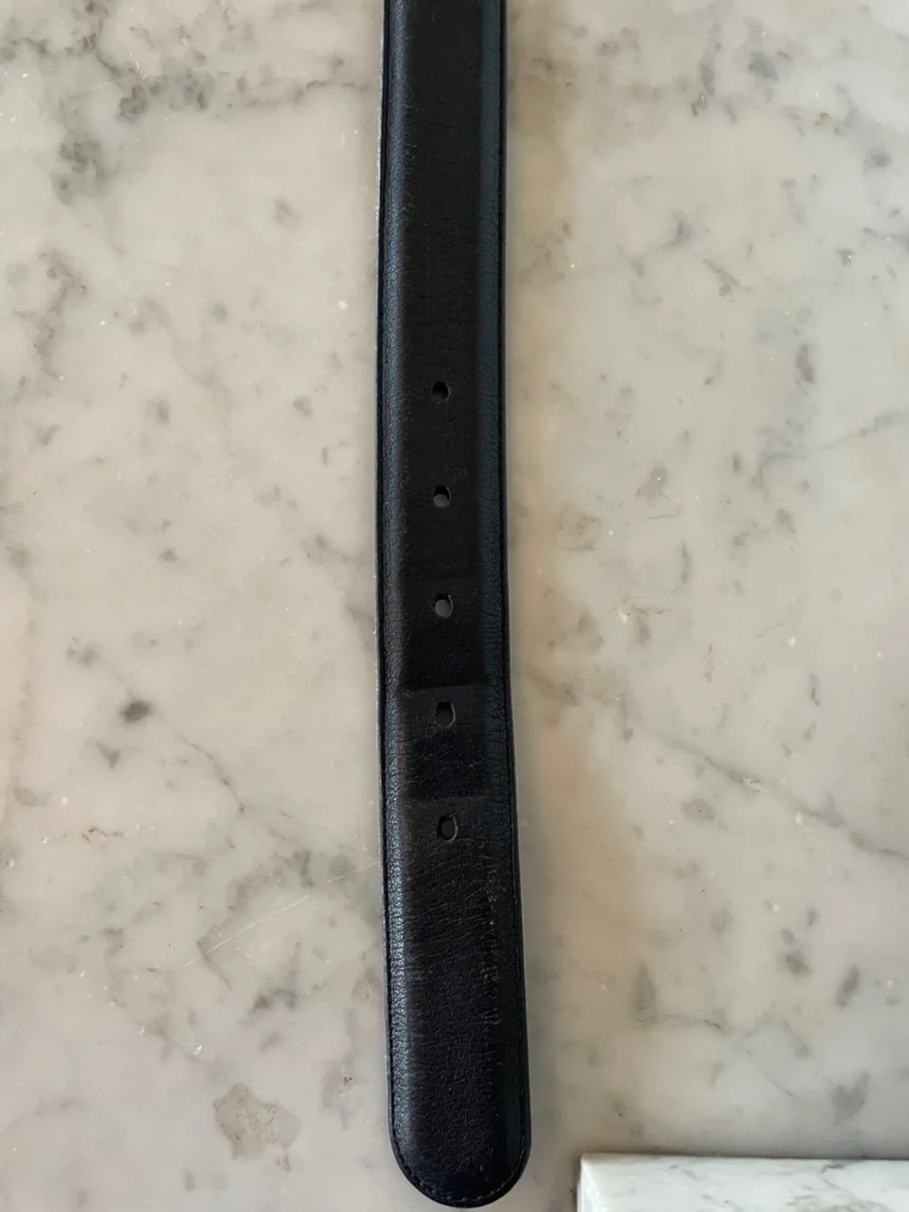 COACH Black Leather Belt 7600 with Brass Buckle Unisex 36